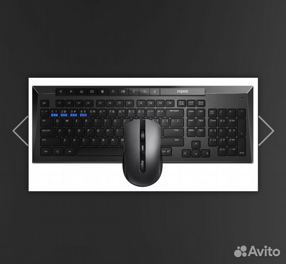 Беспроводная клавиатура и мышь Rapoo 8200m