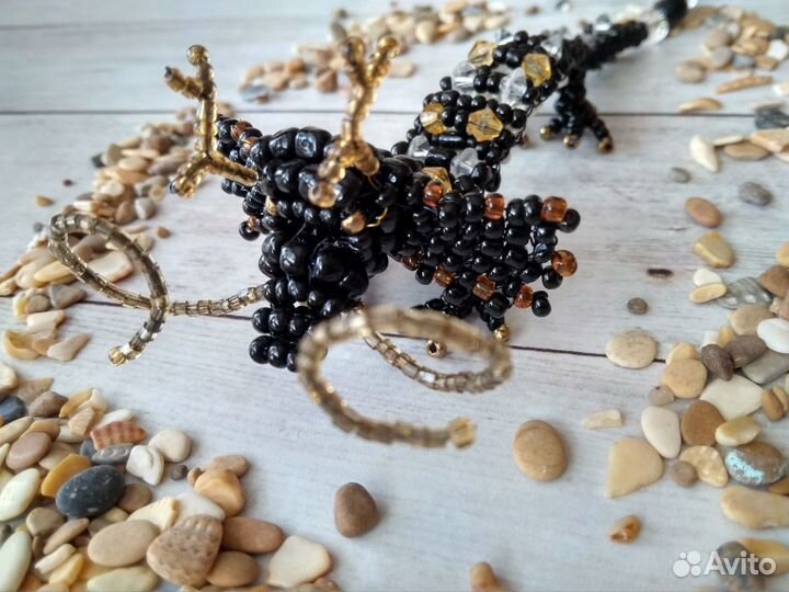 Дракон из бисера