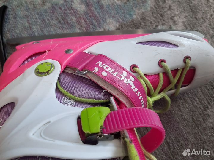 Коньки фигурные детские раздвижные 34 37