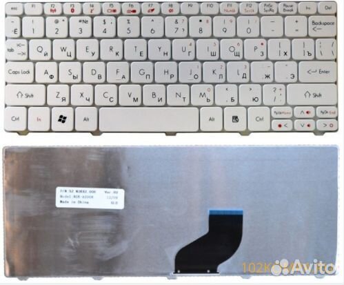 Клавиатура для нетбука Acer One 532H, D255, D260