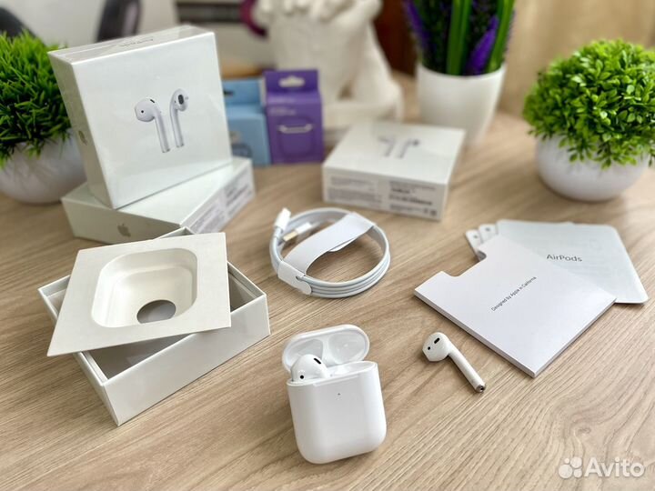 AirPods 2 «Оригинал» (гарантия, чехол, новые)