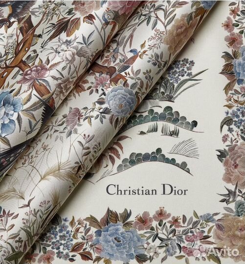 Шелковый платок Dior Jardin d'Hiver