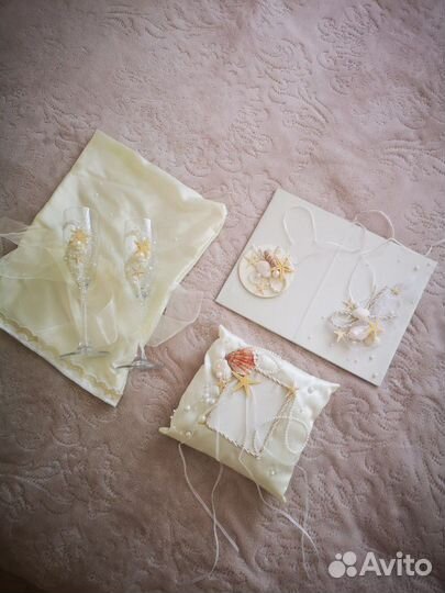 Свадебный набор в морском стиле