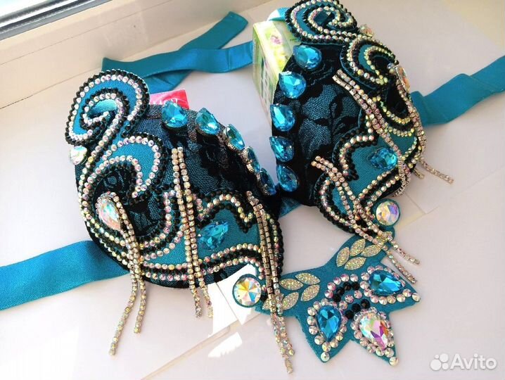 Костюм для восточного танца (лиф и пояс)