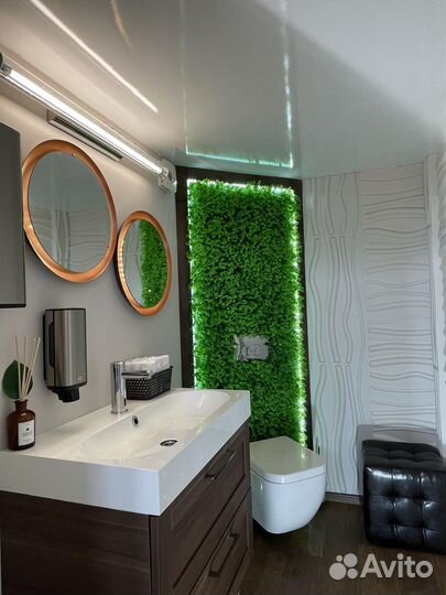 Картина из мха с подсветкой