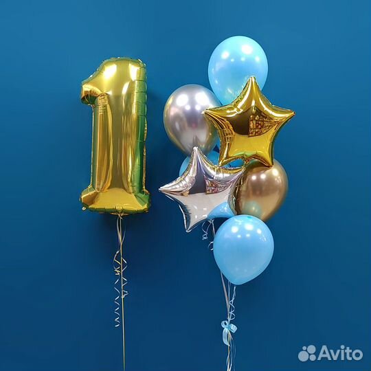 Шары гелиевые,фигуры,цифры,коробка с шарами