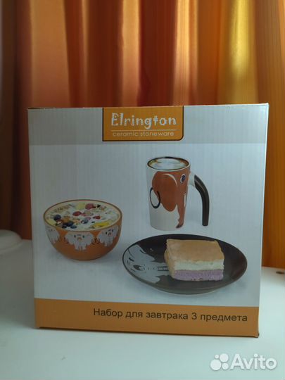 Набор керамической детской посуды Жираф