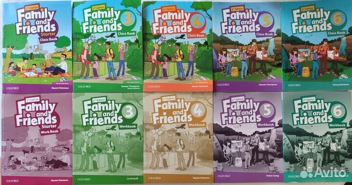 Family and friends starter, 3, 4, 5, 6