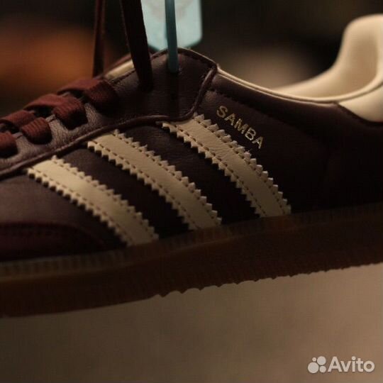 Adidas samba OG maroon (оригинал) женские