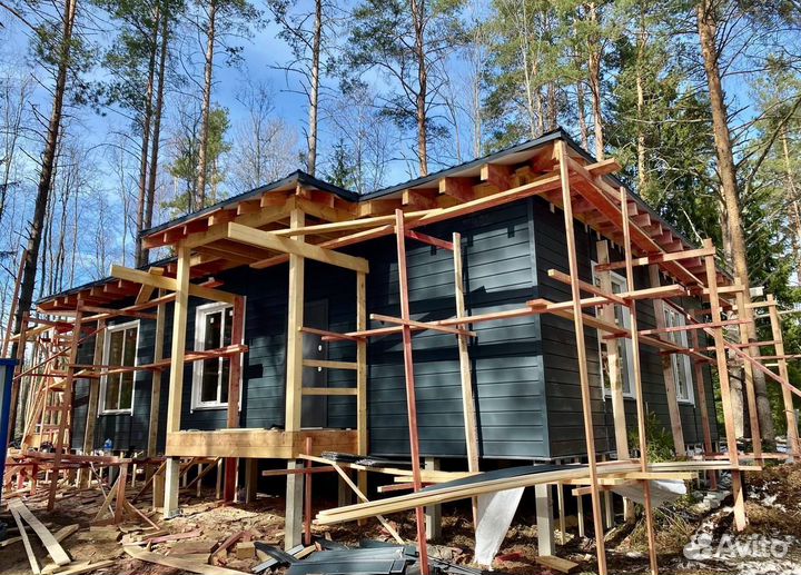 Каркасный дом под ключ 95кв.м