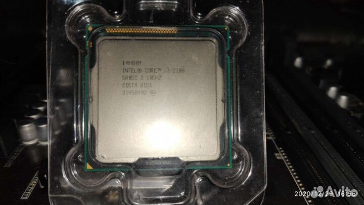 Процессор: Intel Core i3 2100, 3.1 MHz