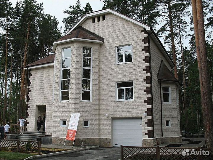 Многослойный блок для строительства