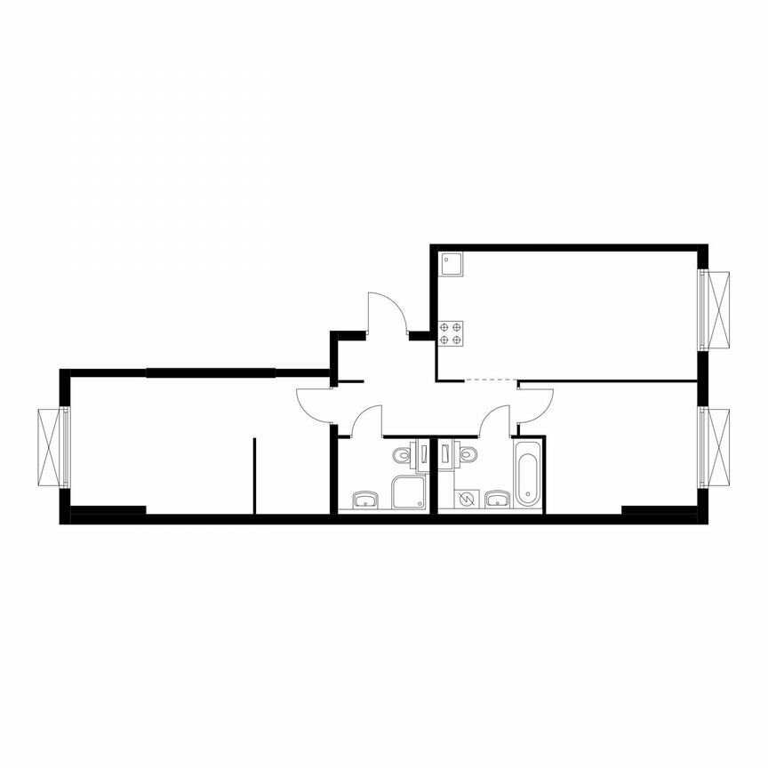 2-к. квартира, 65,5 м², 14/15 эт.