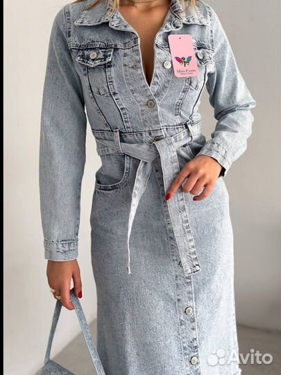 Джинсовое платье