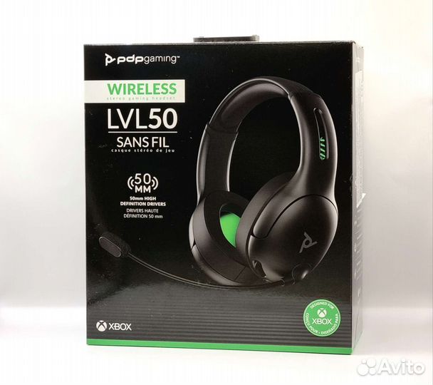 Беспроводные наушники PDP Gaming xbox LVL50 Новые