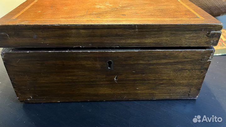 Шкатулка деревянная старинная