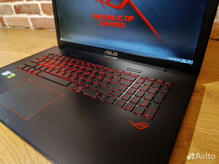 Игровой Asus rog core i7, 16gb, 17 дюймов