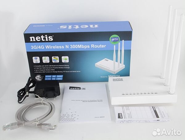 Маршрутизатор netis MW 5230 USB (модем) 300 Mb/s 2