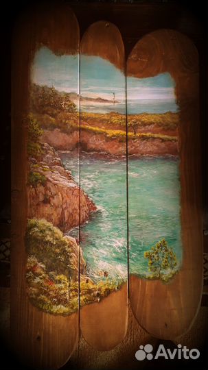 Картина на дереве 