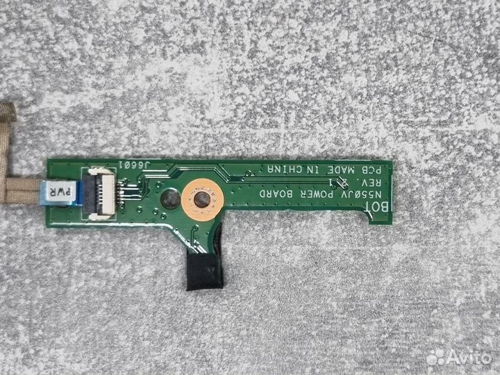 Плата кнопки включения N550JV power board REV. 2.1