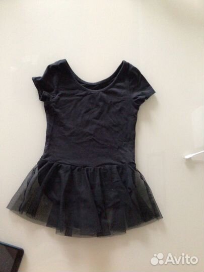 Купальник черный с юбкой 122