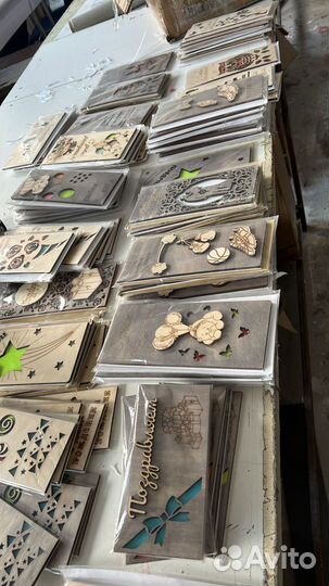Открытки ручной работы из дерева