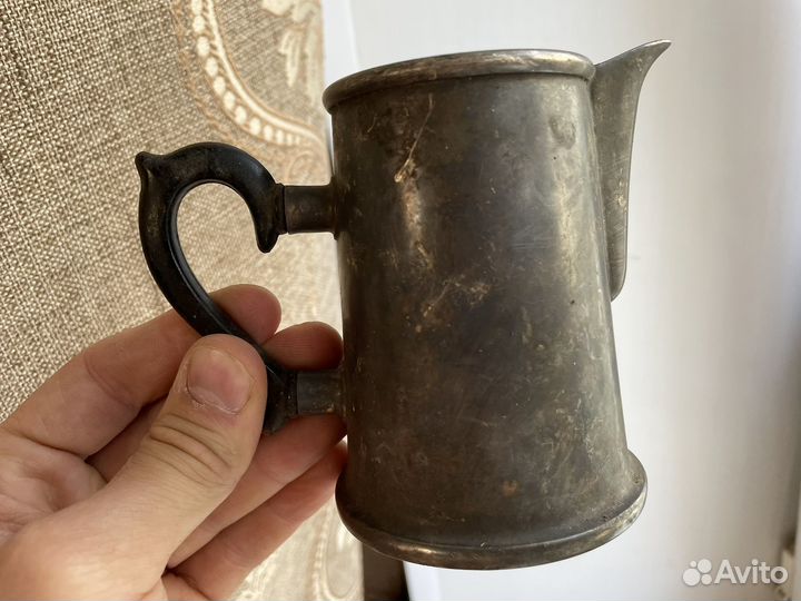 1950 год Молочник мельхиор серебрение