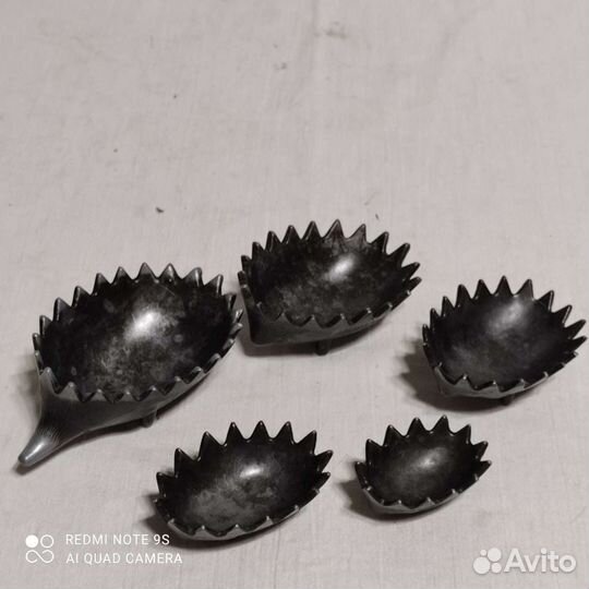 Ёжики пепельницы силуминовые