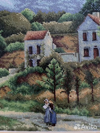 Картина вышитая крестом. Ручная работа