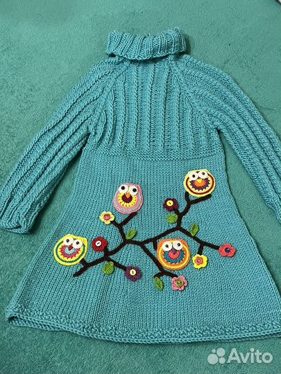 Платья вязаные детские