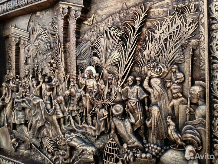 Панно из массива 