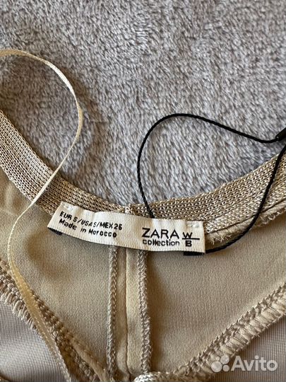 Топ бархатный Zara (S)