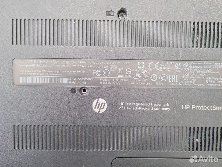 Ноутбук HP Protectsmart RT3290