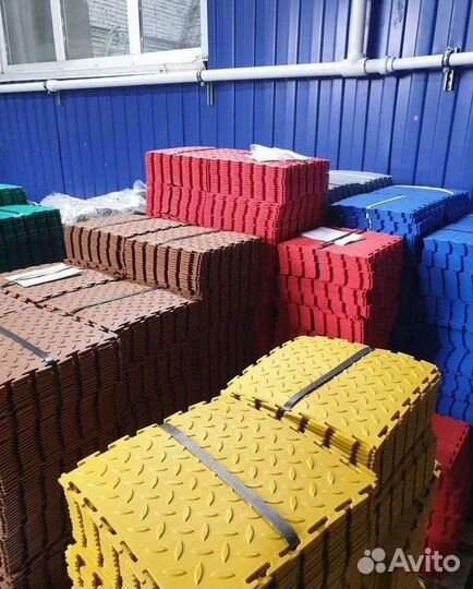 Модульная плитка пвх в фитнес зал