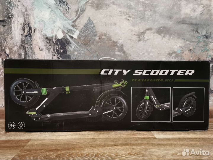 Самокат Tech Team City Scooter Белый Новый