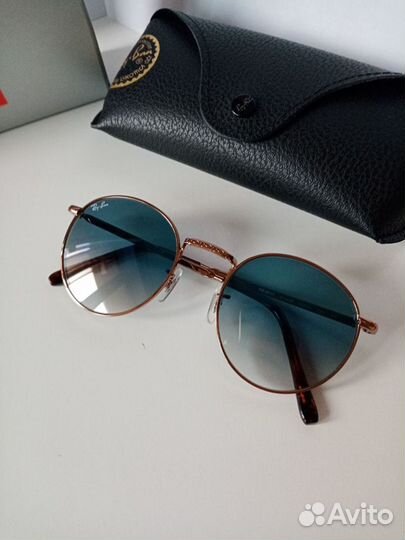 Очки RAY-BAN NEW round RB3637 голубые