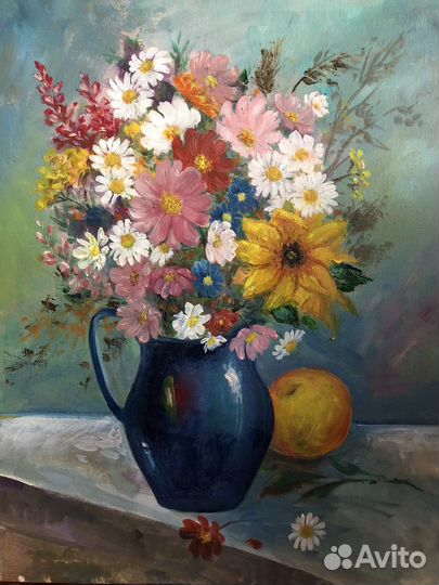 Букет цветов, картина маслом 40*50