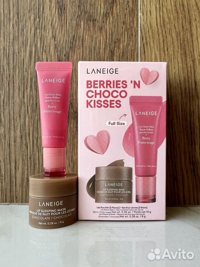Laneige Berries N'Choco Kisses Set набор для губ