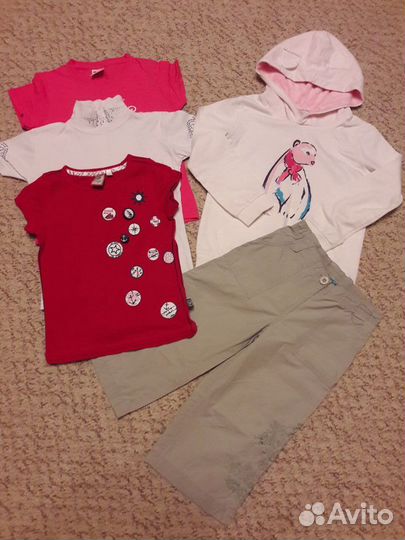 Отдам два пакета вещей маркировка 116-122, 110-116