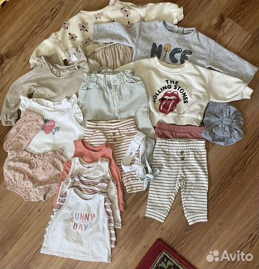 Вещи пакетом на девочку 67-80