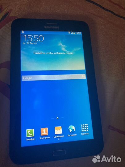 Планшет samsung tab 3 lite с сим