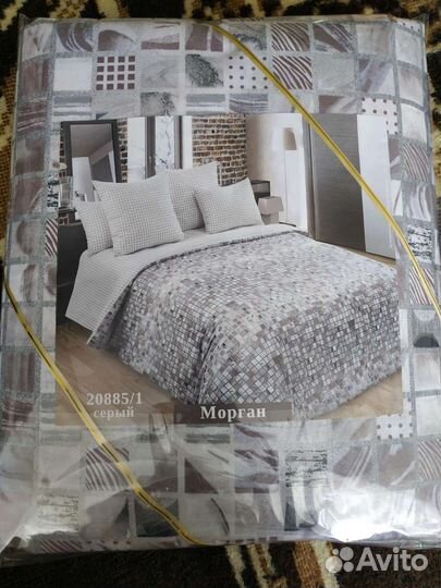 Белье постельное евро, наволочки 2шт 50х70