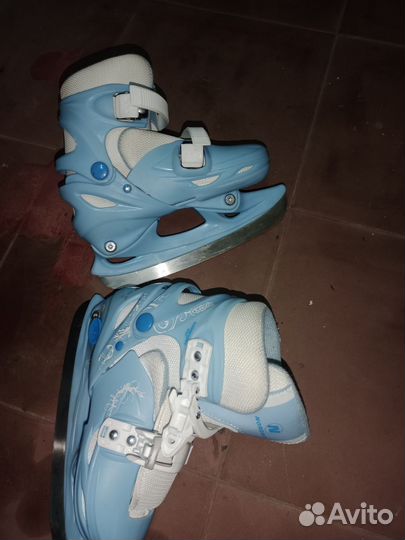 Коньки детские раздвижные 30-33