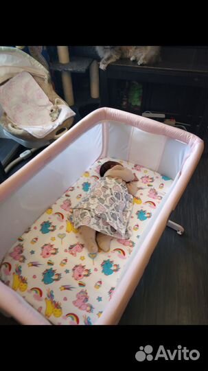 Колыбель Chicco Next2Me Air Paradise Pink