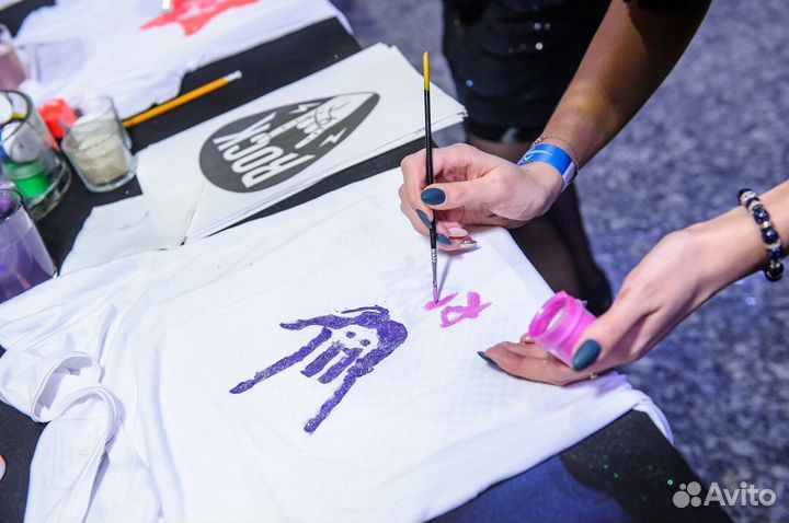 Мастер класс на праздник Роспись футболок