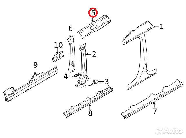 Панель кузова правая Land Rover LR130862