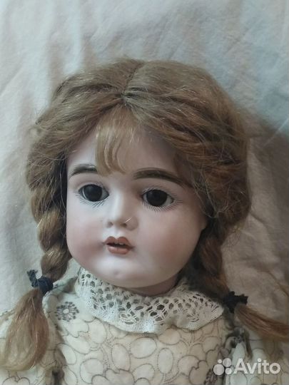 Парик для антикварной куклы. ог 25см