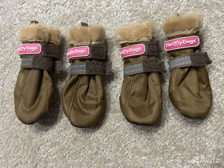 Зимние ботинки для собак