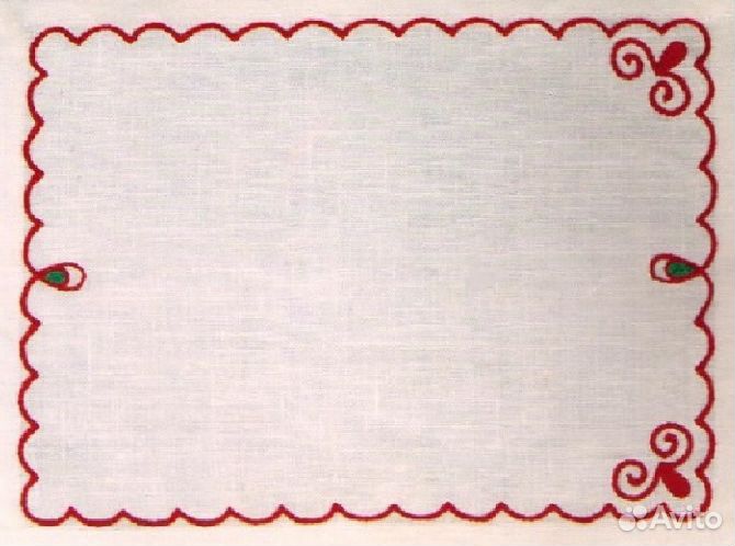 Салфетки льняные, вышитые -новые