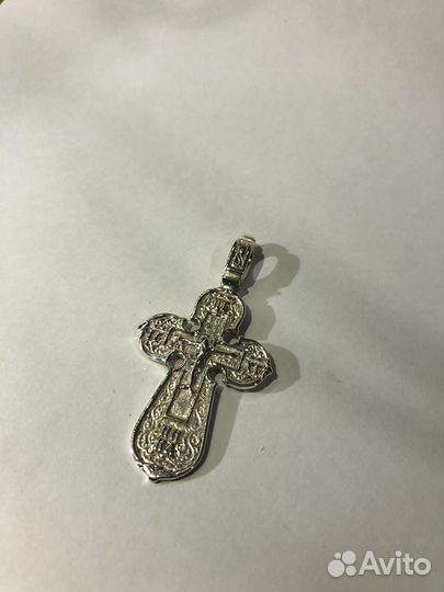 Серебряный крестик новый